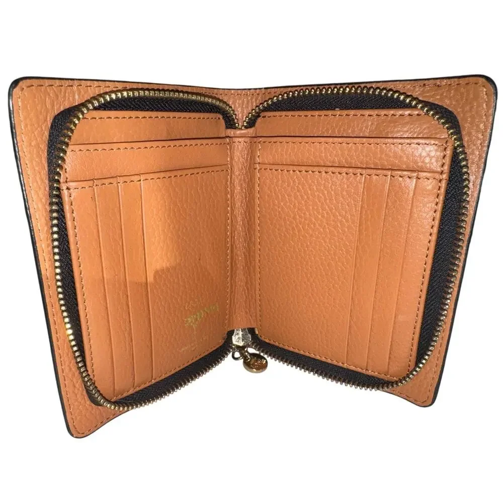 LODIS Kate Classic Zip Round Wallet in Chestnut, New without Tag MSRP $70